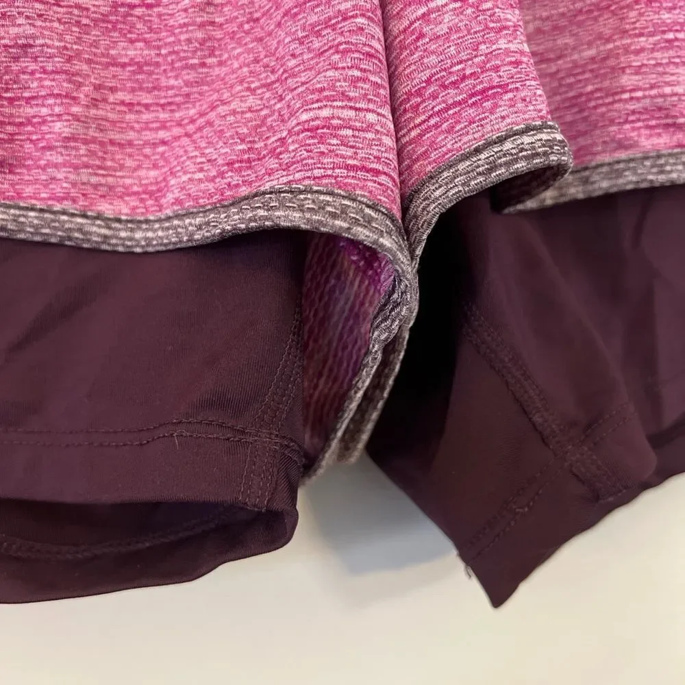 Champion Women's Pink and Purple Athletic Shorts